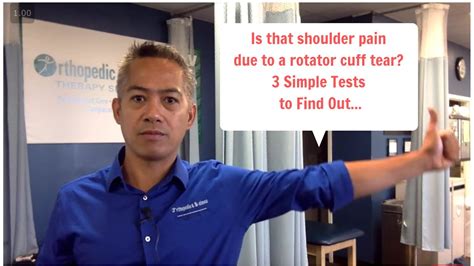 tests for a shoulder tear youtube|rotator cuff tear self test.